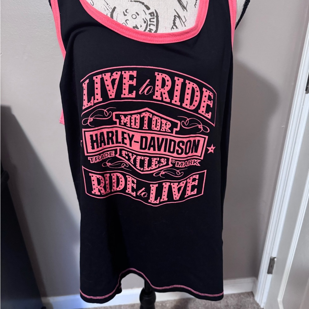 Harley-Davidson Orange and Black Apparel Tag